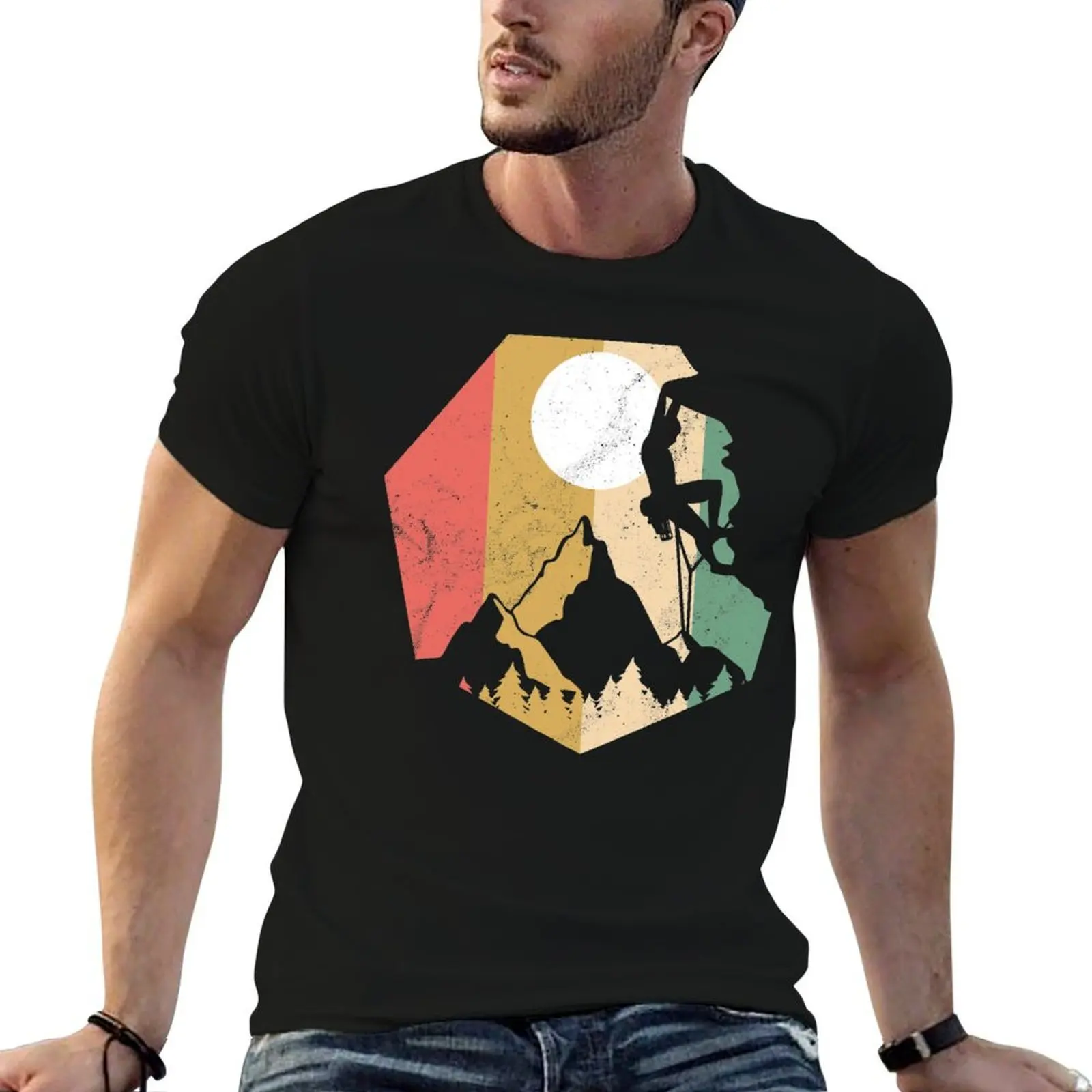 

T-Shirt Climbing gift tshirt tshirt bouldering graphic man anime mens t shirts vintage