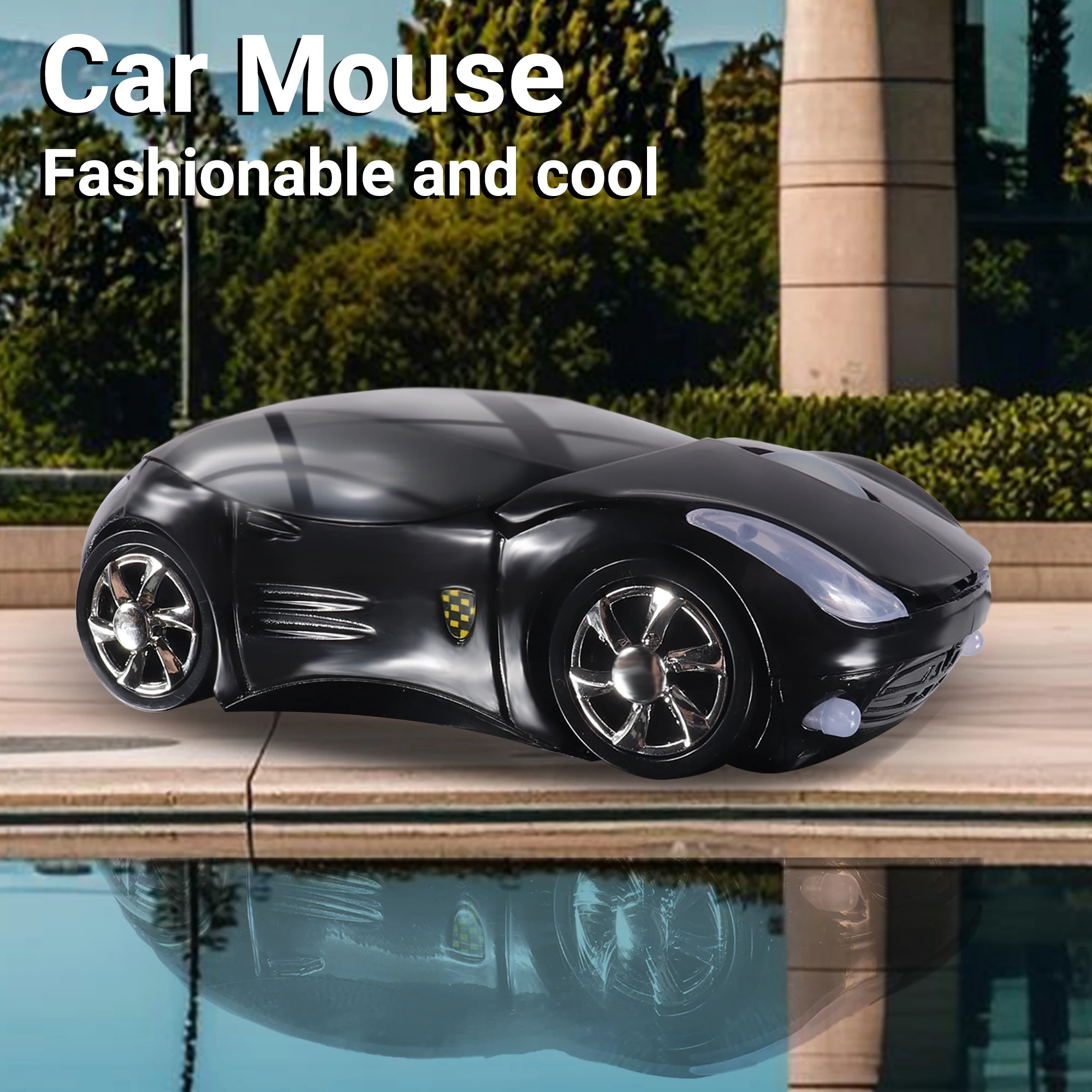 Sports Car Appearance Wireless Mouse Mini Portable 2.4G USB Receiver Multi System Universal Car Mause PC Laptop Office Use Gift