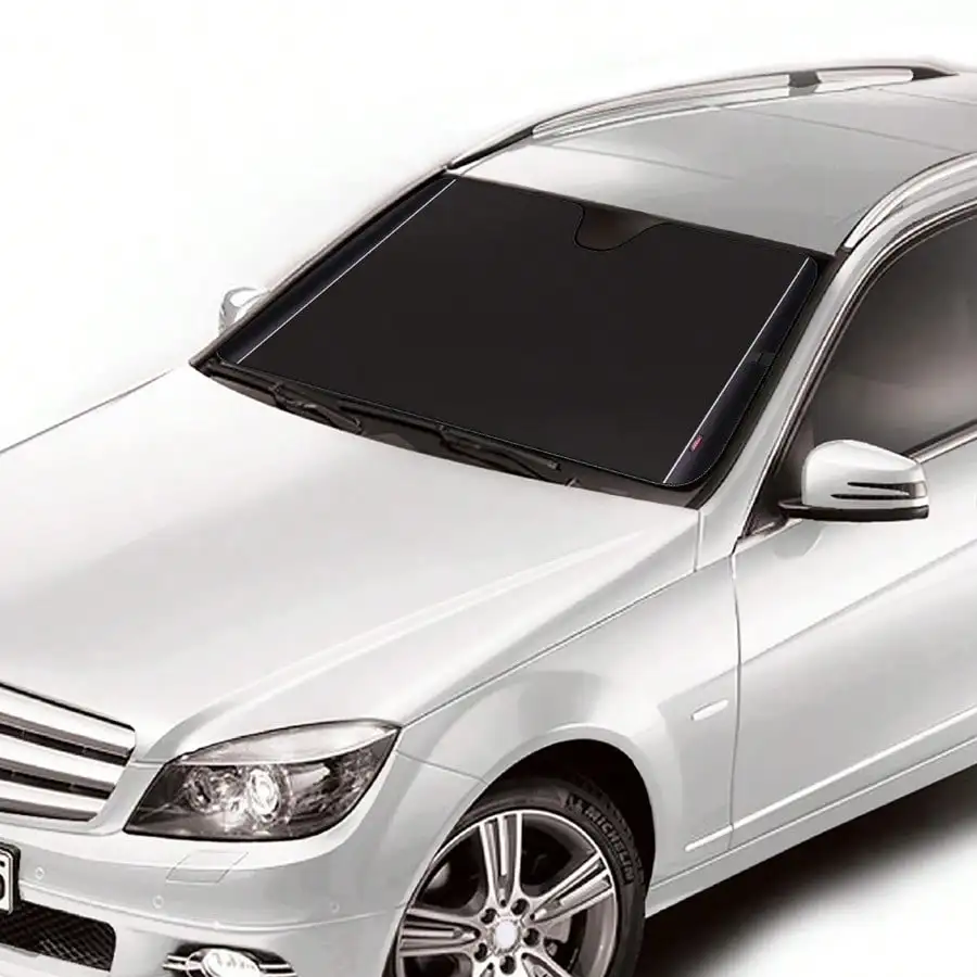 (2팩) 범용 접이식 자동 차양, 탄소 섬유