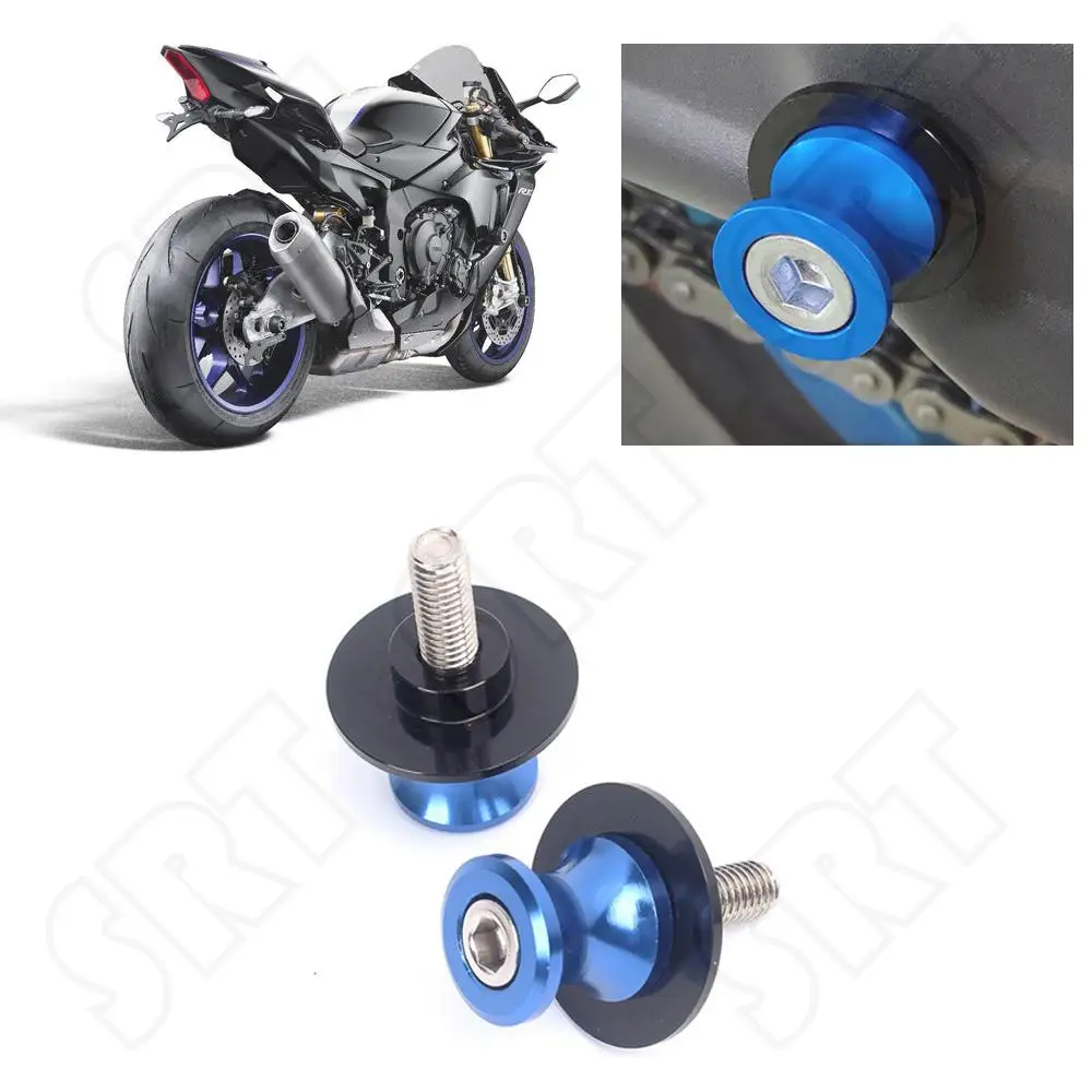 

For Yamaha YZF R1 R6 R3 R25 R15 R125 YZF-R1 YZF-R6 YZF-R3 YZF-R15 V3 Motorcycle Accessories Rear Swingarm Spools Stand Screws