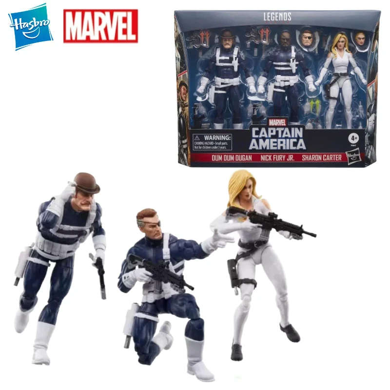 Nowy Oryginalny Hasbro Marvel Legends S.H.I.E.L.D. Figurka Nick Fury Dugan Natasha Romanoff Kolekcja figurek do dekoracji pokoju
