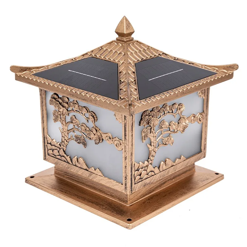 Солнечная лампа с электроприводом, уличный настенный светильник с обеих сторон ворот виллы, уличный водонепроницаемый столб во дворе