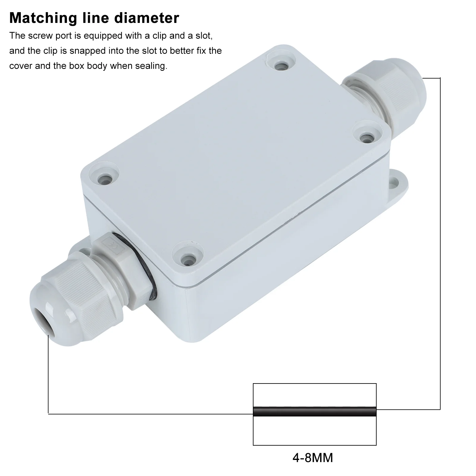 Caja de conexiones, cajas de Metal, Protector de cable de extensión eléctrico impermeable, Cable ocultador para exteriores, distribución automática de energía