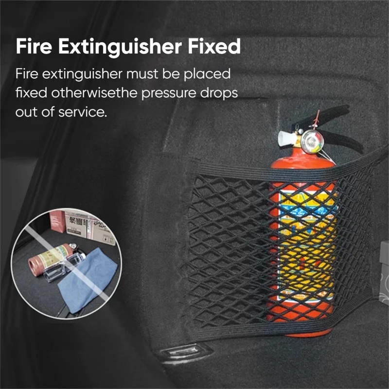 Car Trunk Storage Bag Nylon Mesh Net Auto Back Rear Trunk Organizer Elastic String Luggage Net Holder Pocket Vehicle Supplies