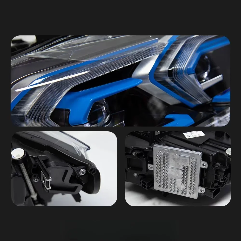 LED-Scheinwerfer-Set für BMW 3er-Reihe F30 F31 F35 2013-2019, Angel Eye Projektor-Scheinwerfer mit Tagfahrlicht und sequenzieller Blinkfunktion, 1 Paar Plug-and-Play