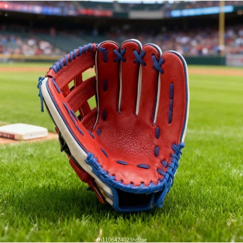Aplicable a varios colores en stock Guante de béisbol de piel de cerdo: Guante de entrenamiento juvenil para zurdos para lanzador Infield Outfield