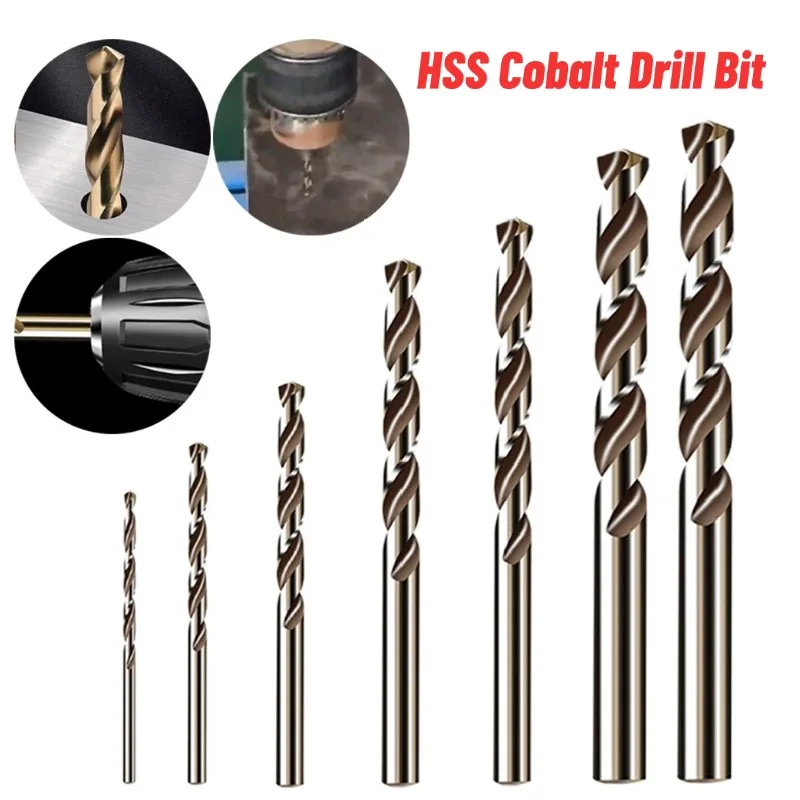

5pcs HSS Cobalt Drill Bit 1-4mm Round Shank Drill Bits For Metal Wood Hole Cutter Round Shank Drill Bits Mini Twists Drill Bits