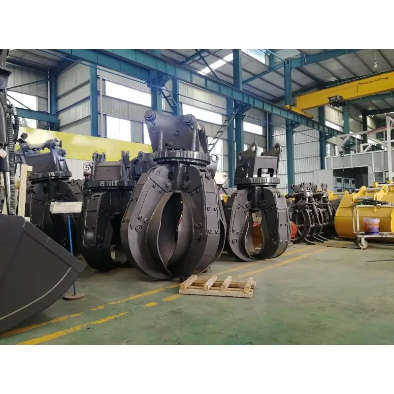Customized 5-Finger Hydraulic Lotus Grapple Multi-Style Orange Peel Clamp Heavy for Excavator Lotus Grab Scrap & Wood Handling