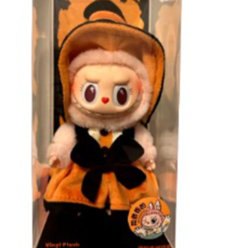 Alta qualidade labubu halloween vinil ponto monstro carnaval rosa mokoko figura bonito pingente celebridade na moda presente boneca para criança