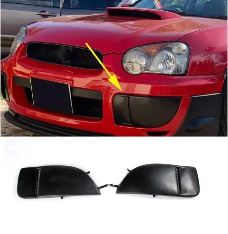 

For Subaru Impreza WRX Sedan STI 2004 2005 PU Black Car Front Bumper Bumper Splitters Side Chin Lips Fog Light Lamp Covers