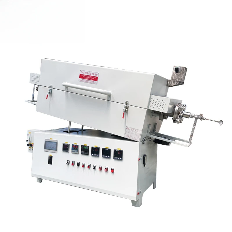 1400 Degree Tiltable Rotating Electric Inclined Sealed Rotary Vacuum Atmosphere Tube Furnace