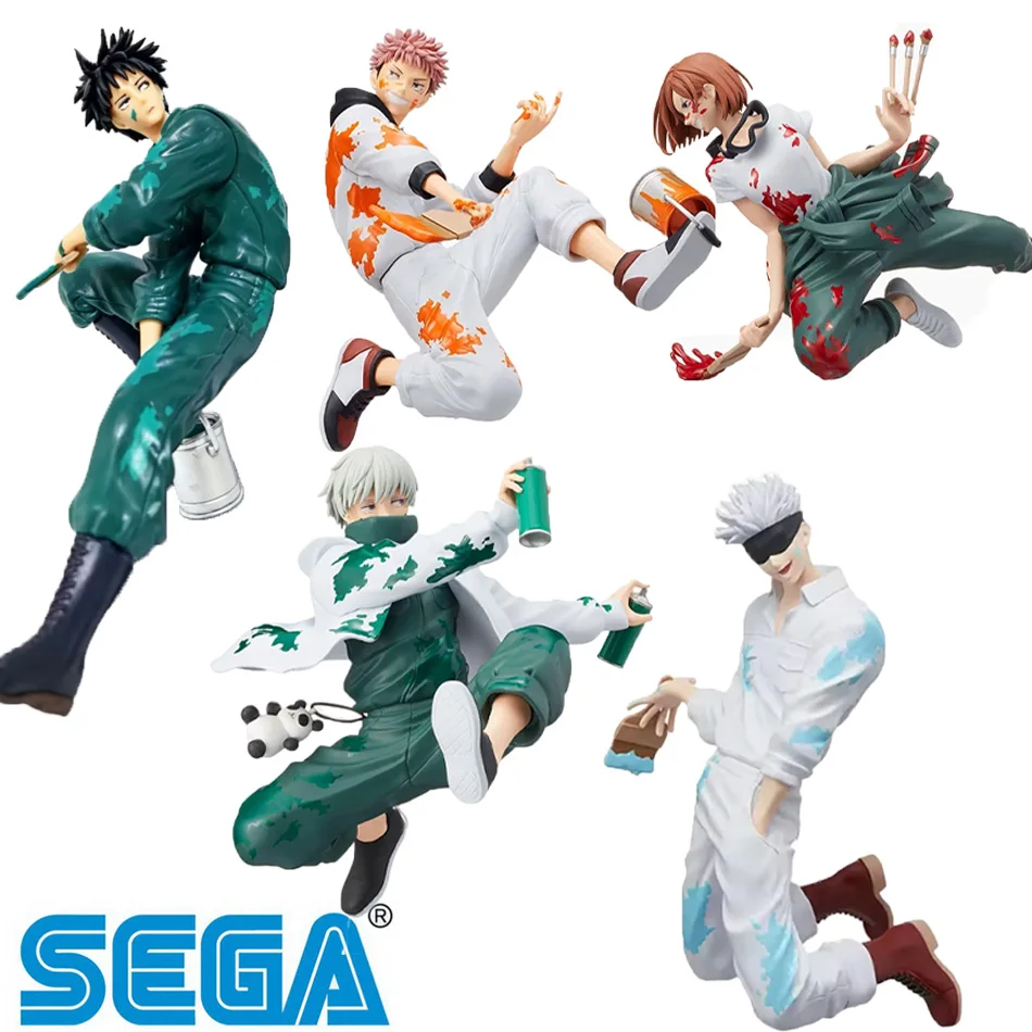 5 Style In Stock SEGA Jujutsu Kaisen GRAFFITI BATTLE Fushiguro Megumi Kugisaki Nobara Panda Gojo Satoru Anime Figures Toys 16cm