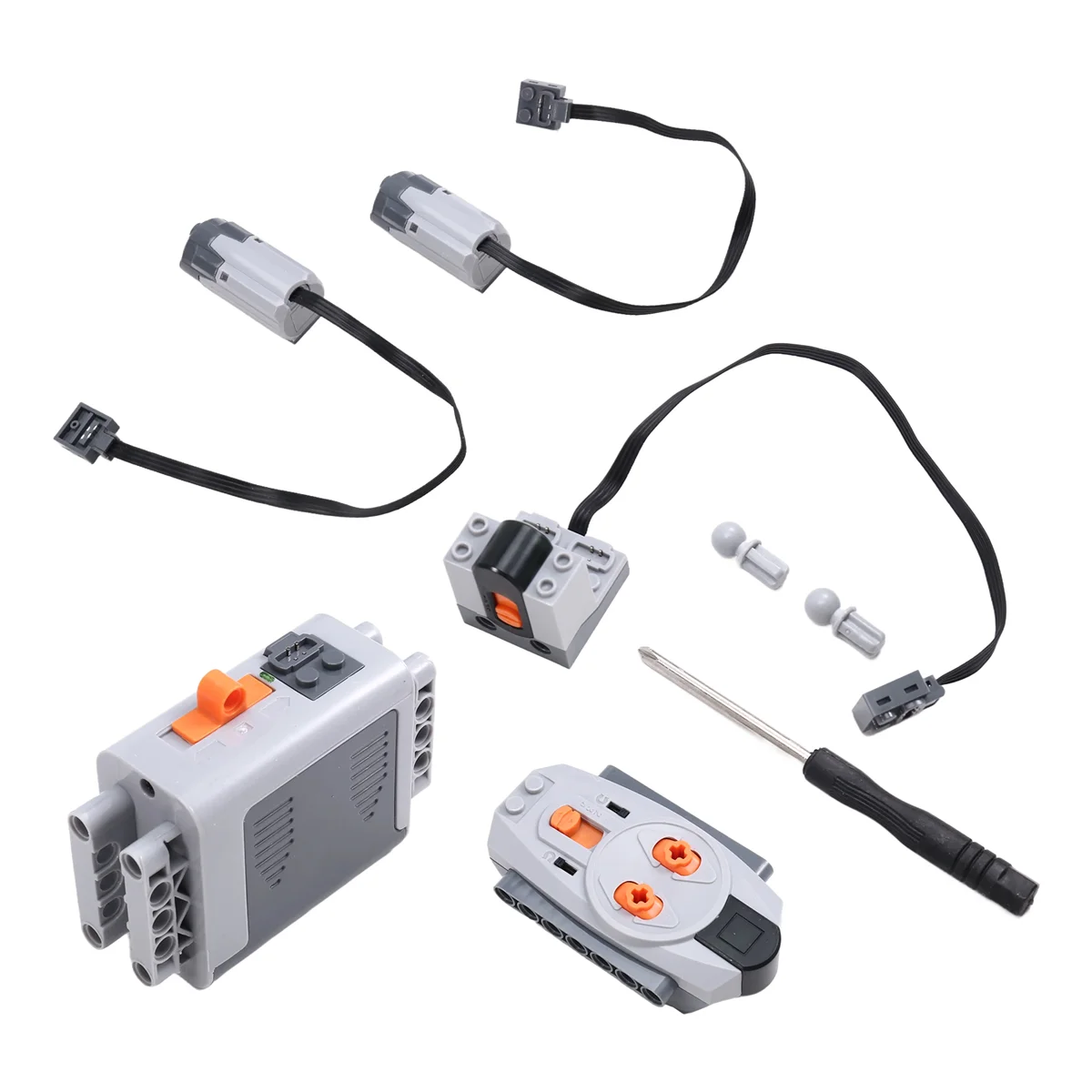 AM-5PCS Power Functions Motor Set M Motor AA Battery Box IR Remote Control IR Receiver Building Blocks