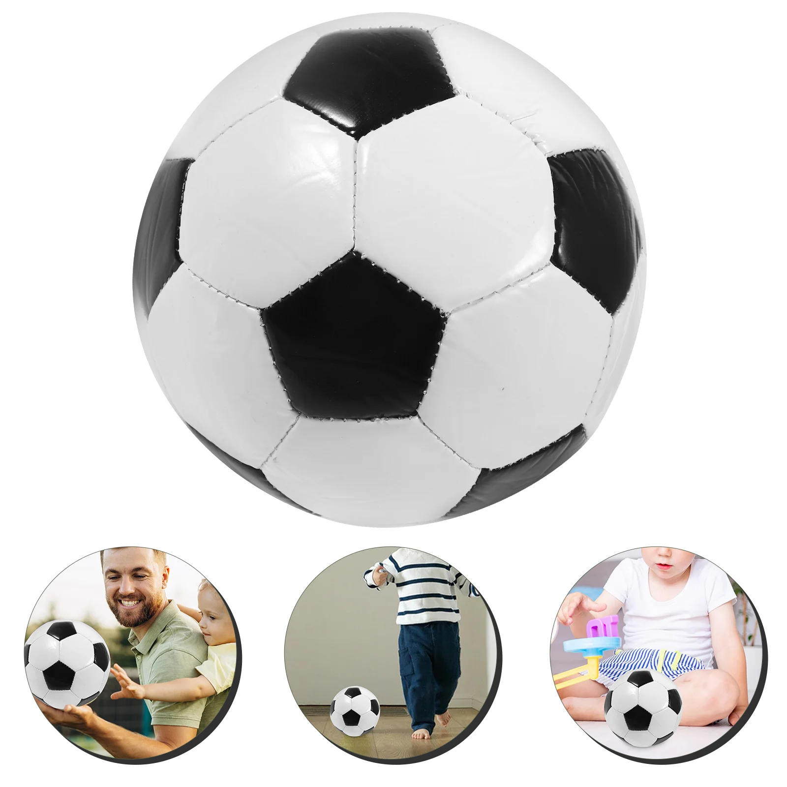 White Football Outdoor Toy Educational Plaything Puzzle DIY Sports Match Pvc Training Signature