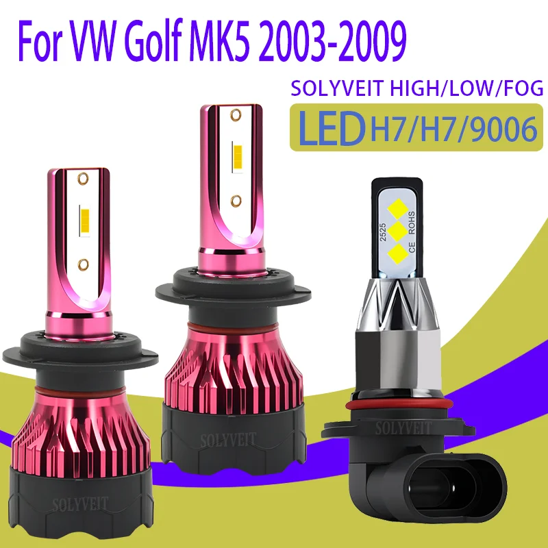 

Hassle-Free Installation waterproof IP67 H7 H7 9006 LED Headlight foglight For VW Golf MK5 2003 2004 2005 2006 2007 2008 2009