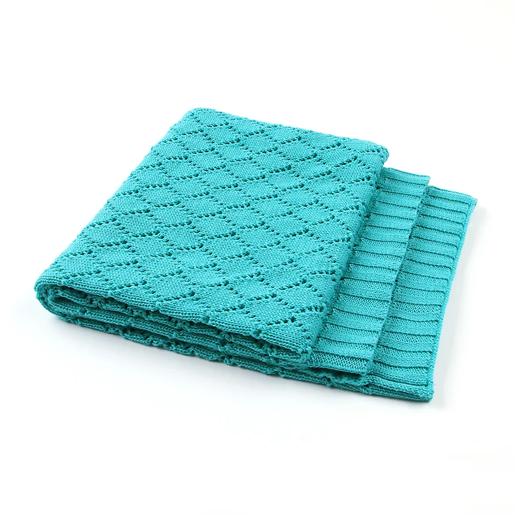 Hollow Out Girl Child Knitted Blanket Crib Blankets for Boys Toddler Sleeping Mat Baby Stroller