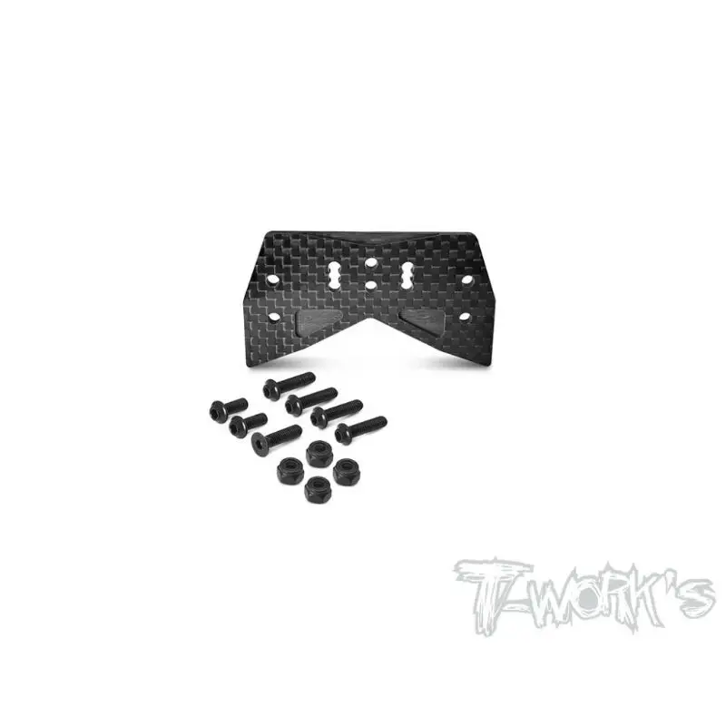 Original T Works TO-319-8ight-XT Carbon Fiber Front Body Mount Adaptor ( For TLR 8ight-XT ) Rc Tool