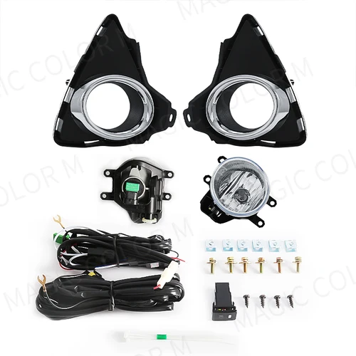 Imagen 2 del producto Para Toyota Auris 2014 2015 luces antiniebla faro LED conducción delantera Kit de lámpara antiniebla cubierta parrilla bisel impermeable accesorios de coche