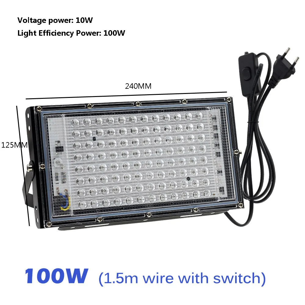 Led 100W 300W Purple Light 365nm UV Curing Lamp 395nm Fluorescent Detection Lamp Shadowless Glue UV Curing lamp Green Oil Resin image 3