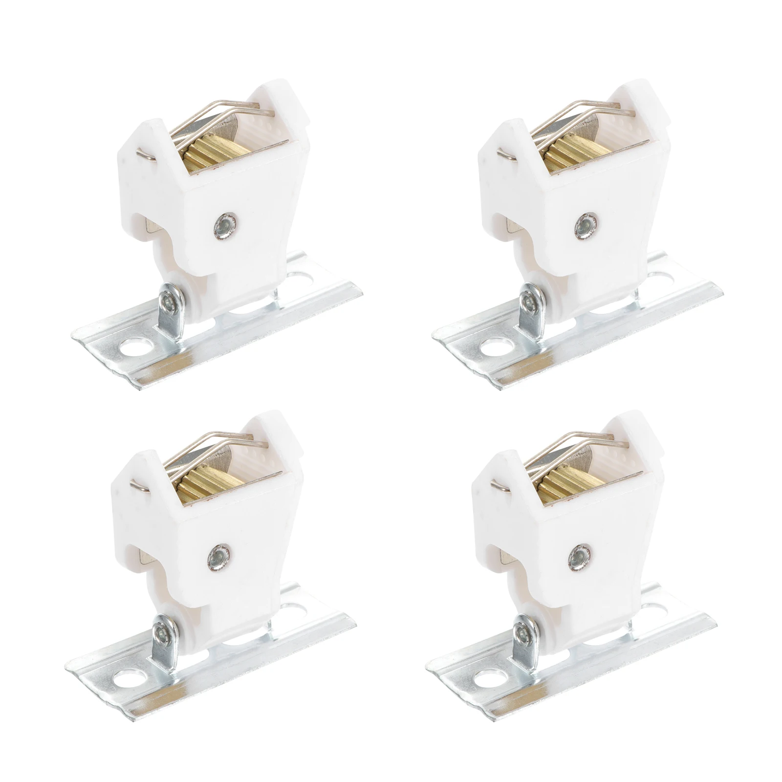 

4set Curtain Cord Locks 4 Sets Iron Plastic Window Blinds Accessories Roman Shade Easy Install Fits Standard Rods Bamboo