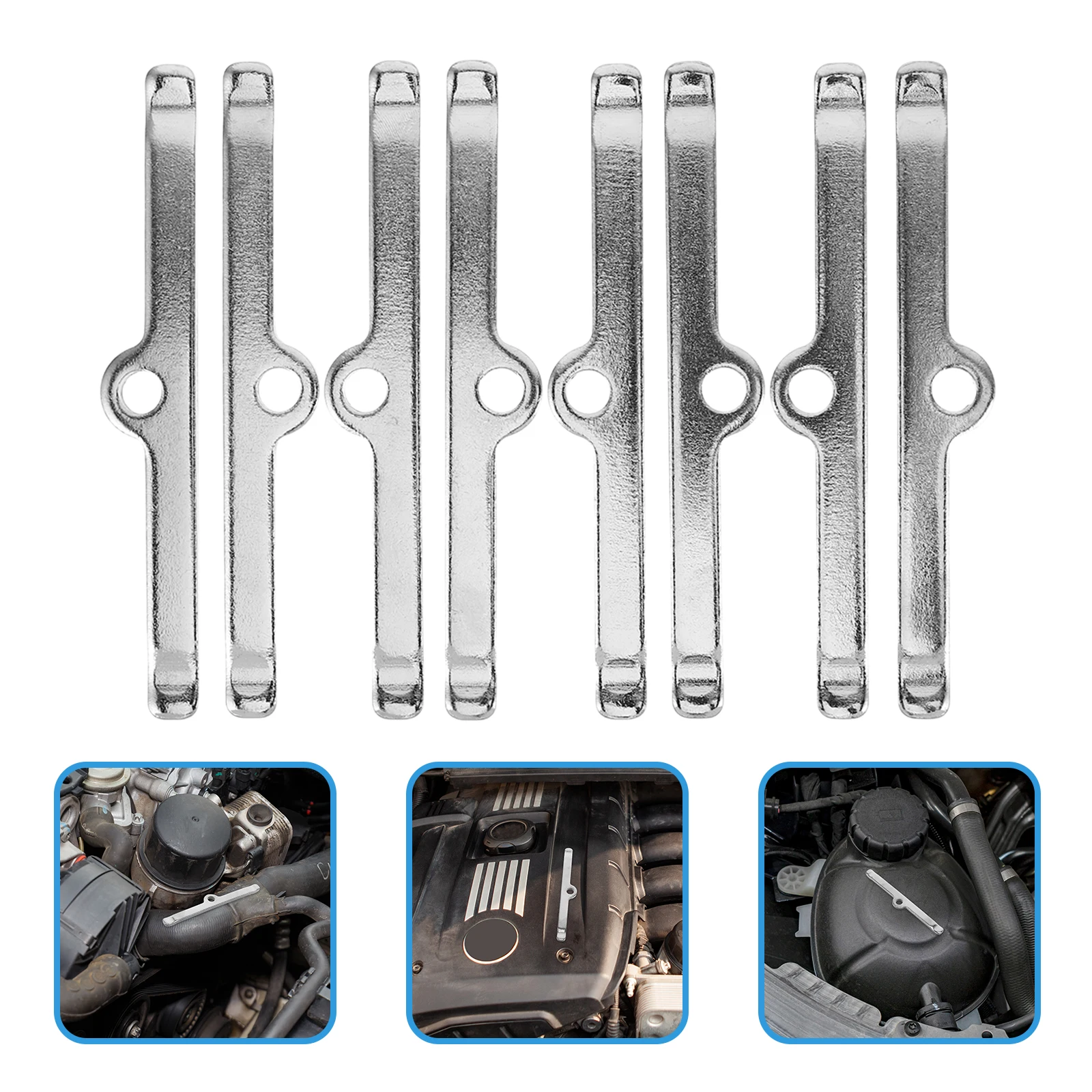 

4pcs Engine Spreader Automotive Kit Valve Hardware Valve Cover Stay Rod Automatic Attachment Cover Set 4-3/4\