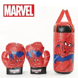 Spiderman children's cartoon animation mini simulation boxing gloves Marvel decompression sandbag gloves training equipment toys