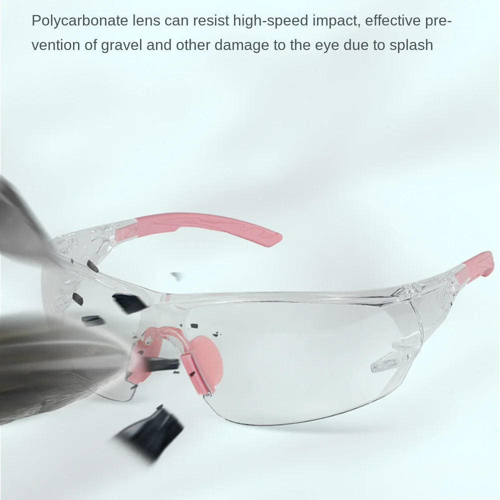 충격 방지 안전 승마 고글 바람 먼지 방지 미끄럼 방지 투명 스포츠 안경 안개 방지 투명 비전 보호 안경 여성