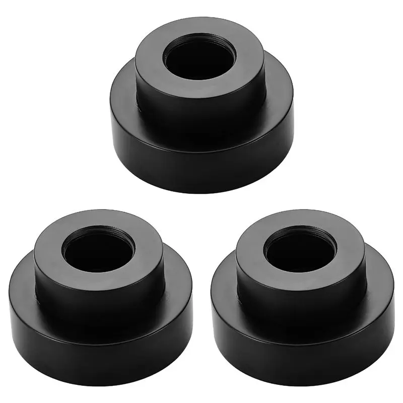 

A02M-3Pcs Shower Fixing Kit Equipment Water Pipe Copper Decorative Cover Bathroom Faucet Accessories Electroplating-Black