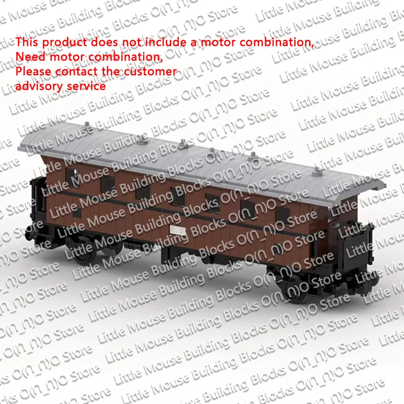 QWERT City Car Model MOC Building Bricks Two-Axle Through Passenger Wagon Modular Technology Assemble Children Toy Gifts Holiday