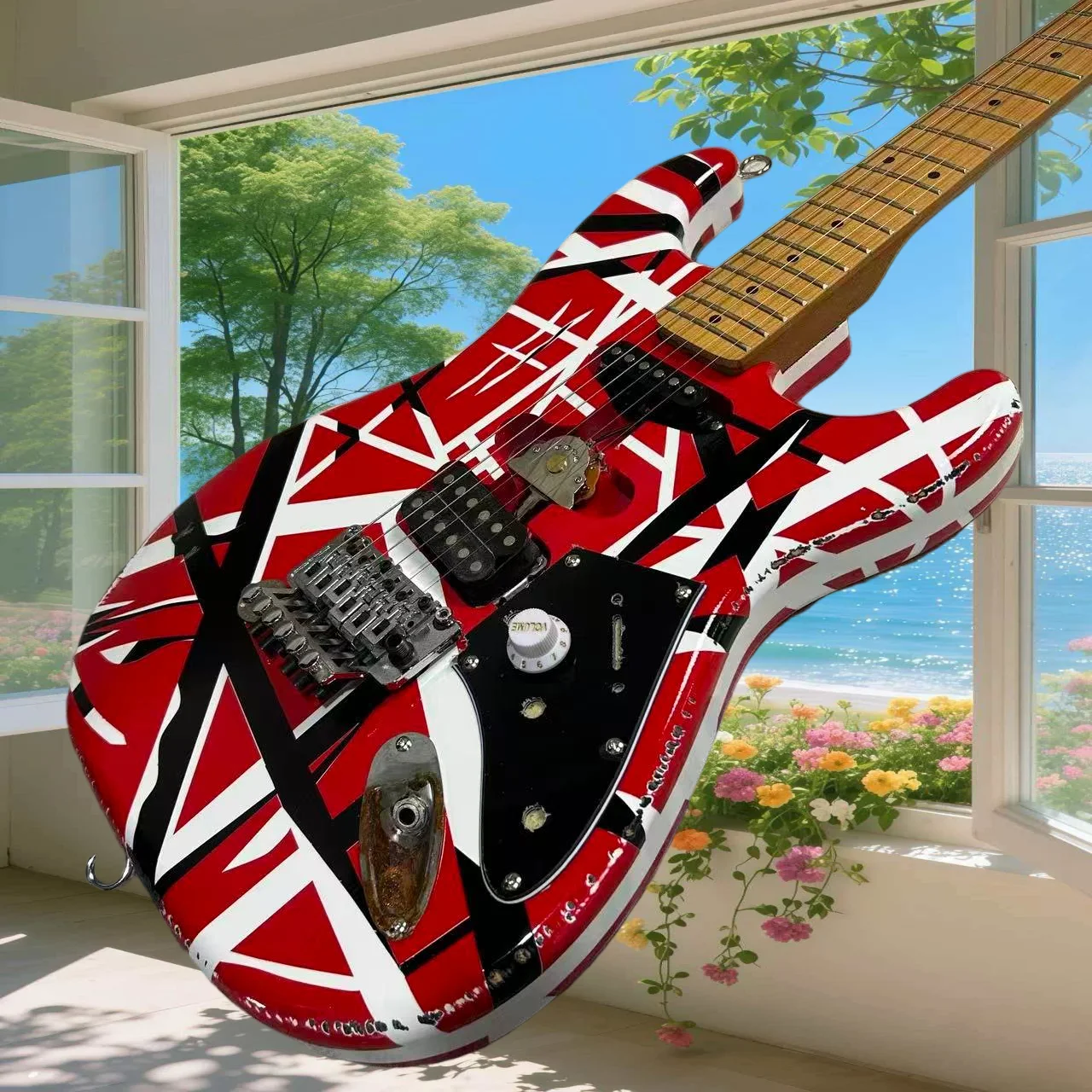 

Aged Finish 5150 Electric Guitar 21 Tone Maple Fingerboard Alder Body Collector Edition Fine Workmanship Bright Sound in Stock