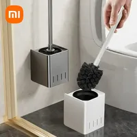 Xiaomi Stainless Toilet Brush Cleaning Brush For Toilet Wall Hanging Floor Household Cleaning Tools Home Bathroom Accessories