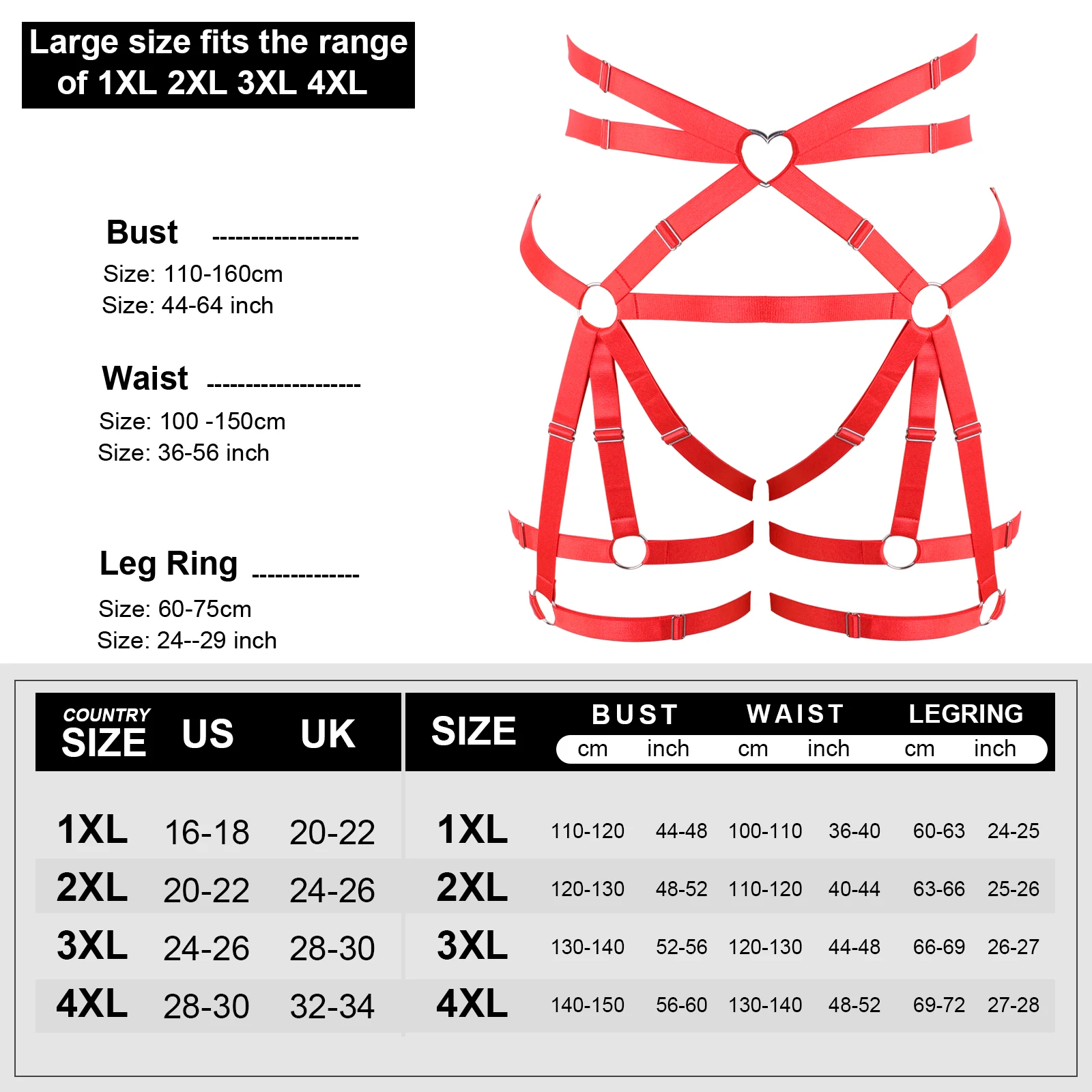 Belt Harness Fashion Women Garter Sexy Lingerie Adjust Straps Belt Elastic Suspender Underwear Accessories Pole Dance Rave Wear