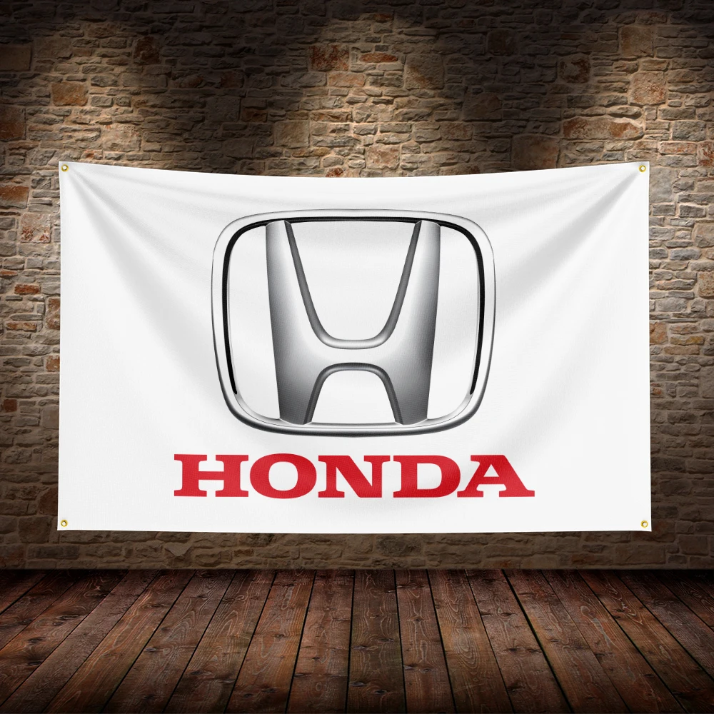 3x5 Ft H-Hondas Racing  Flag Polyester Printed Car Flags for Room Garage Decor