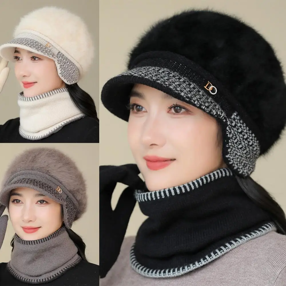 

Warm Hat With Tassels Warm Hat Ear-flapped Hat Knit Hat Suitable For Middle-aged And Adjustable Lightweight Elderly Mother Hat
