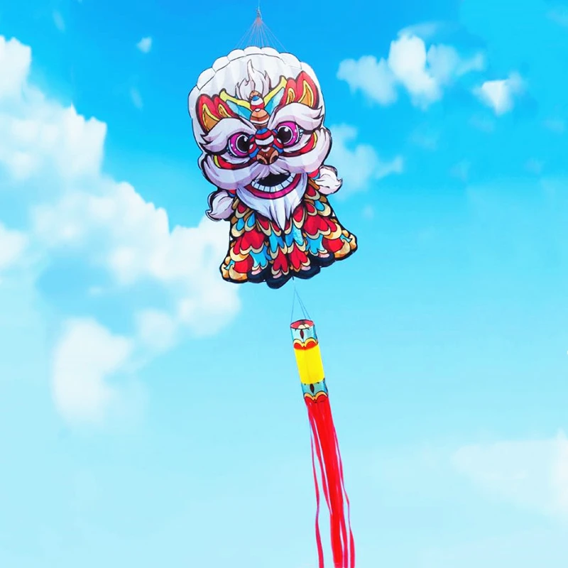 

free shipping lion kite flying soft kite for adults kites line traditional kite professional kite flying dragon ripstop parplan