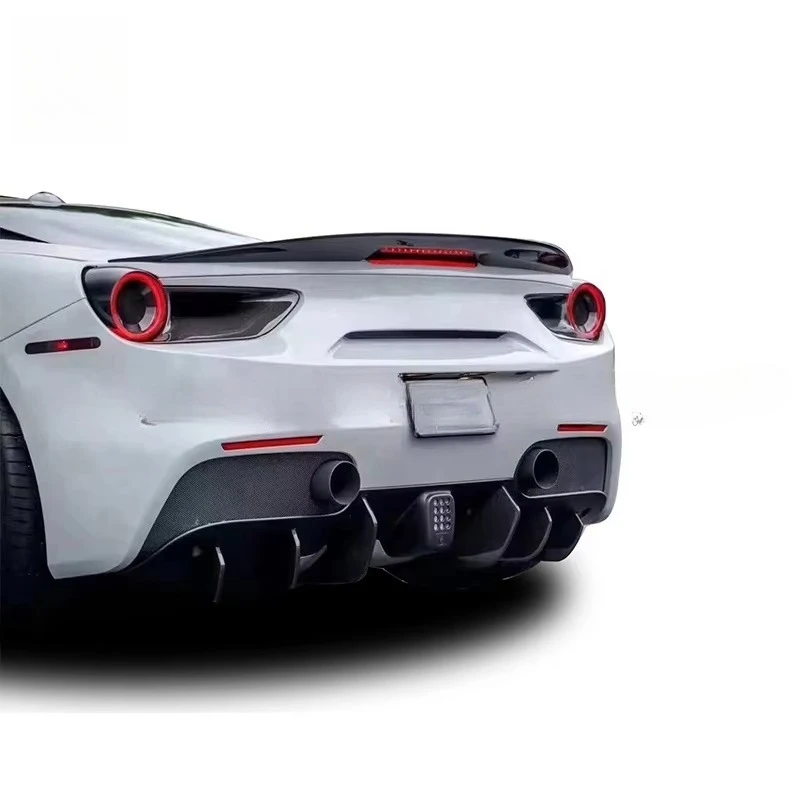Fiberglass Material Vors Style Rear Ducktail Wing for  488 Hatchback Spoiler