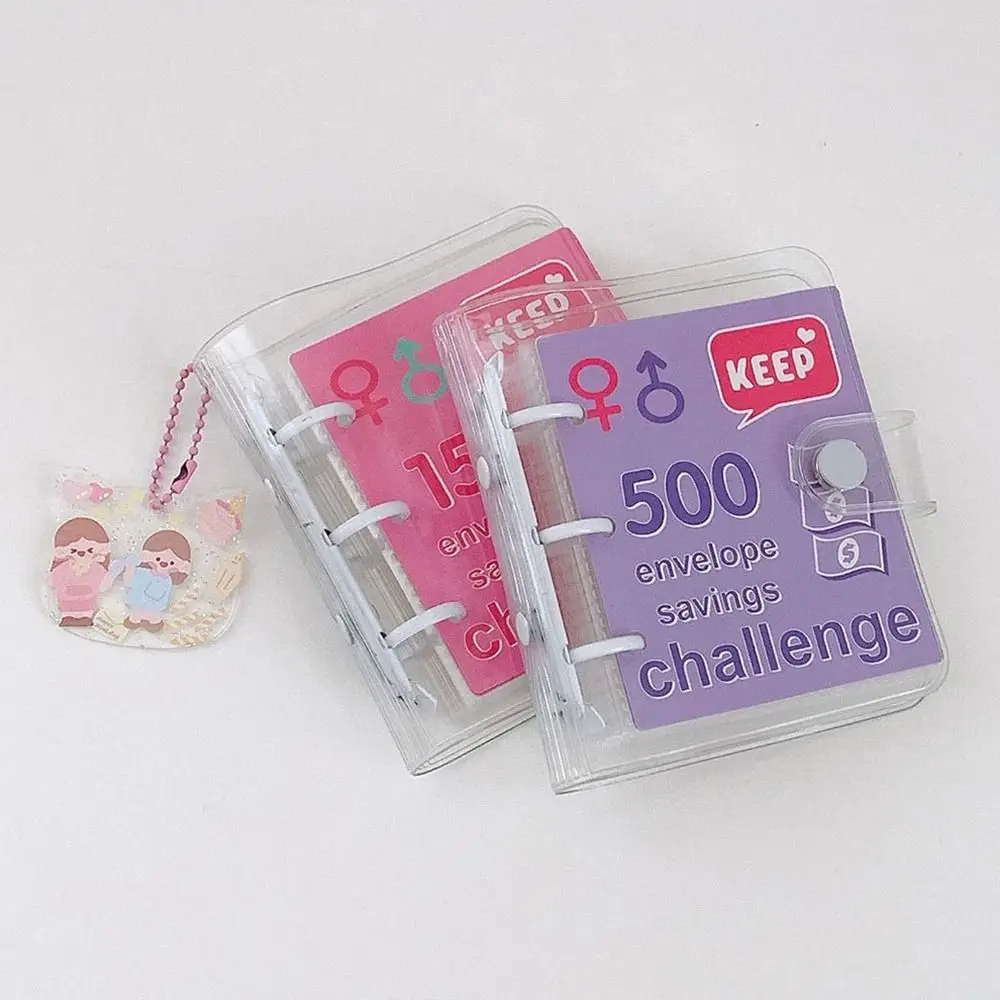 Reusable Mini Envelope Challenge Binder with Cash Envelopes Save Money Money Saving Notebook Budget Binder Couples