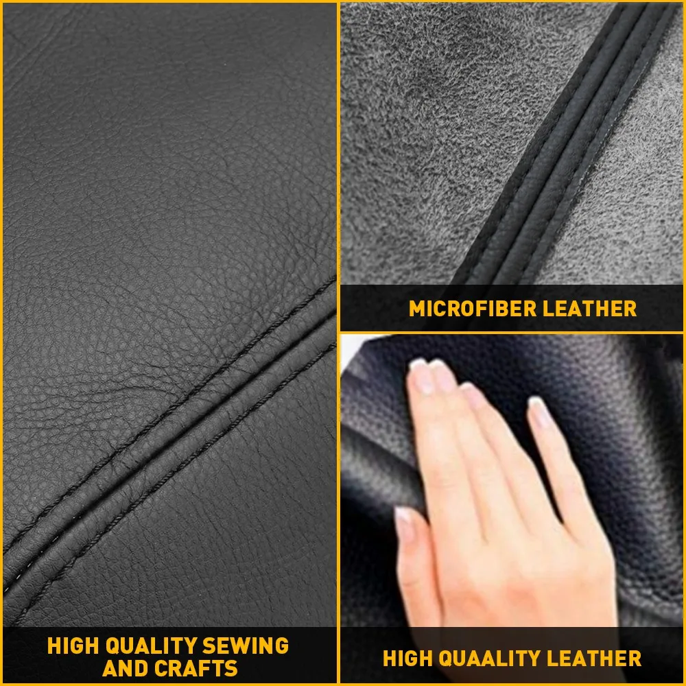 For Honda Pilot 2009 2010 2011 2012 2013 2014 2015 Car Center Lid Armrest Cover Black Grey Microfiber Leather Skin Accessories