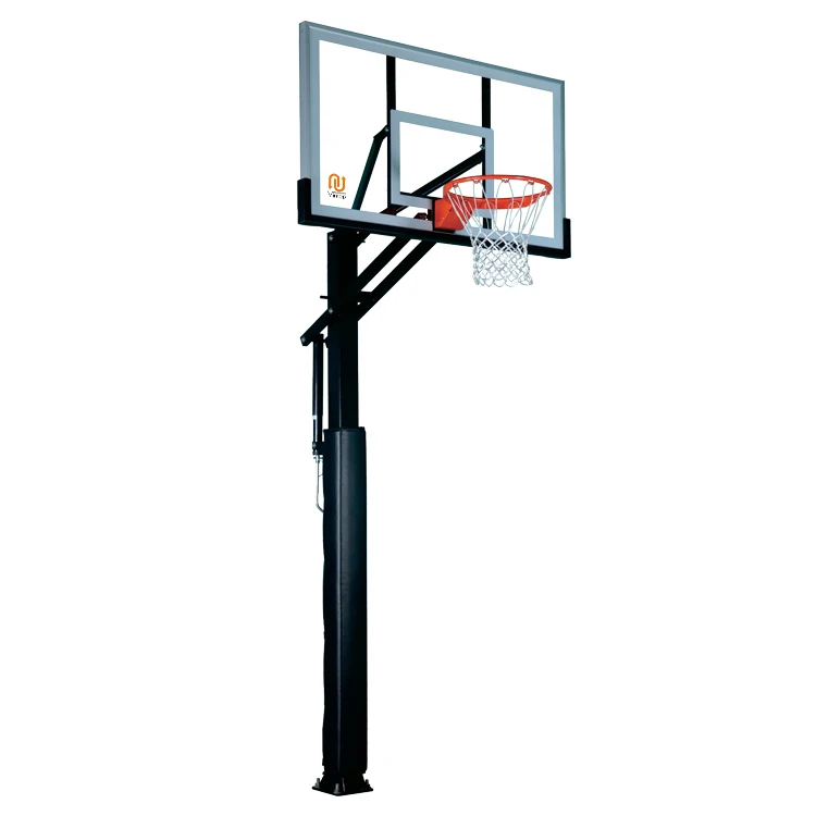 In-ground Height Adjustable Steel Basketball Hoop Basketball Systempromote sales