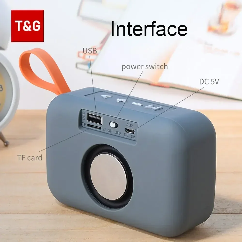 TG506 Speakers Portable Mini Bluetooth-compatible Speaker Wireless Soundbar Outdoor HIFI Subwoofer Support TF Card FM Radio Aux