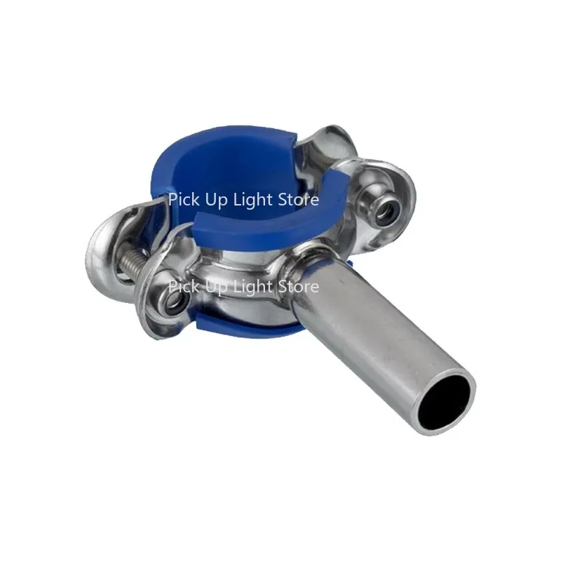 

SS304 Stainless Steel Blue Rubber Lining Pipe Tube Clamp Hanger