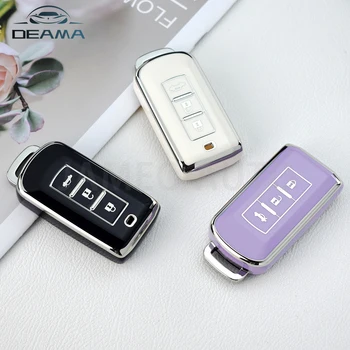 สําหรับ Mitsubishi Xpander Outlander ASX Pajero Eclipse Cross Montero Soft TPU ฝาครอบกุญแจรีโมทกุญแจรถ Cover Shell