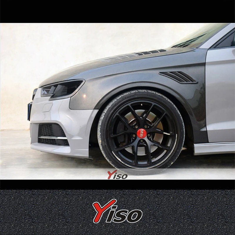 

For Audi S3 carbon fiber fender RS3 fender S3ABT Fender Modified encirclement fender fender Aerodynamic kit