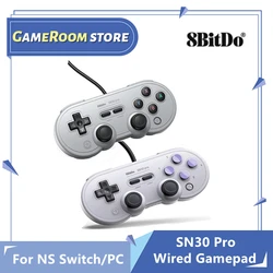 1または2個8bitdo SN30プロ有線usbゲームパッド用nsスイッチwindowsラズベリーパイsn版ゲームコントローラスイッチ