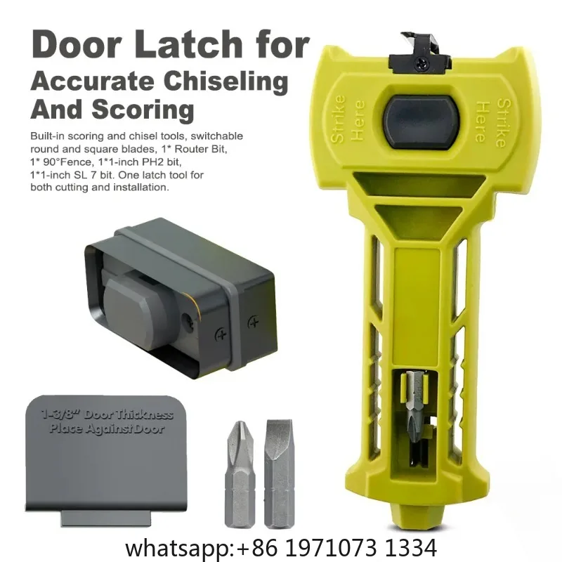 Door Latch Installation Jig Door Lock Mortise Tool Chisel Guide Tool for Door Latch Cutting Slot Installation Woodworking Tool