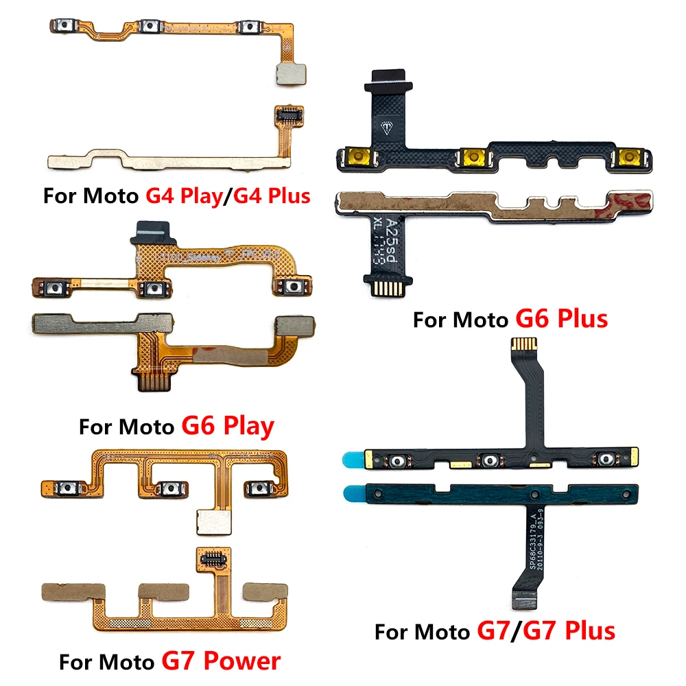 NEW Power Side Button Switch & Volume Up / Down On / Off Button Flex Cable For Moto G9 G8 Power Lite G7 G6 G5 G5S G4 Plus Play