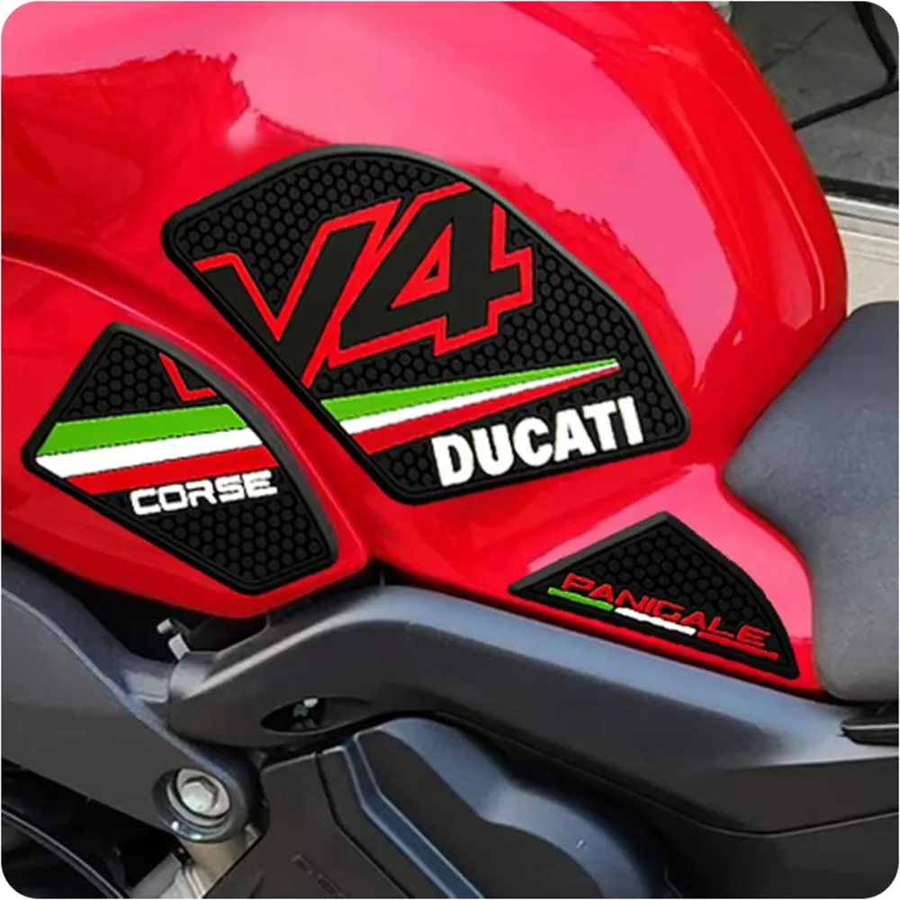 Almofadas De Aperto Do Tanque De Combustível, Adesivos De Tração Do Joelho, Ducati Panigale V4S Streetfighter V4 S 2018-2022