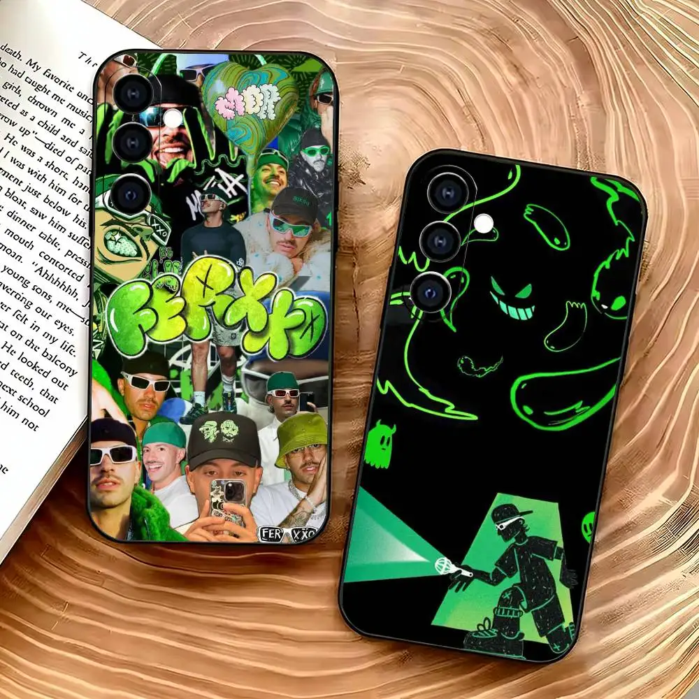 

F-Feid Ferxxo SIXDO Singer Phone Case For Samsung Galaxy A73,A72,A71,A70,A53,A52,A51,Soft Silicone Black Cover