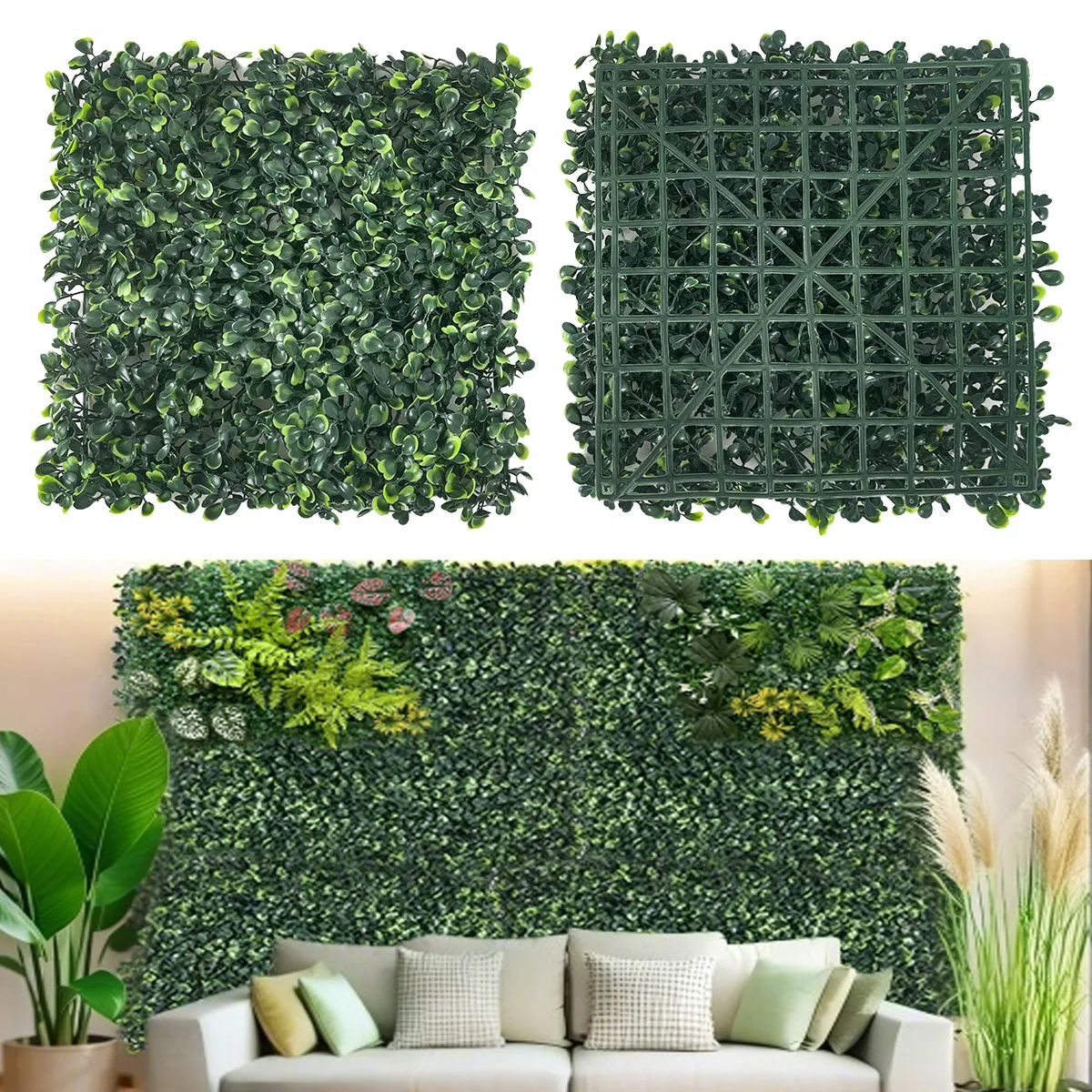 

8PC Home Decoration Artificial Lawn Fake Green Outdoor Plant And Indoor Decor Weddings And Festival Artificial Grass Decoration