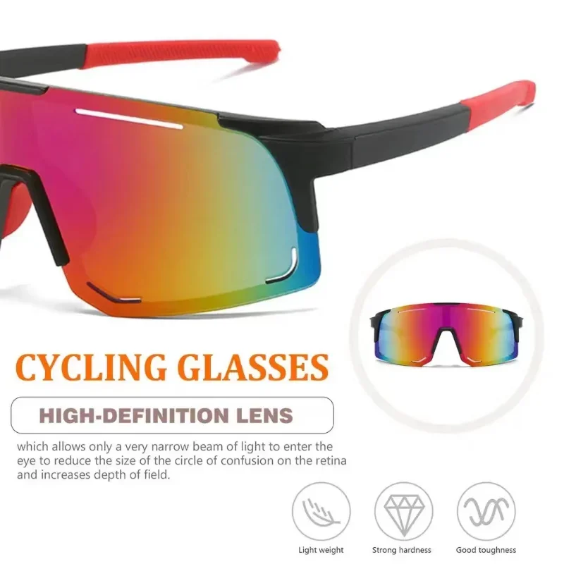 Polarized Cycling Sunglasses Men and Women UV Protection Windproof Glasses Uv400 Lens Road Riding Bike Sport Glasses MTB Eyewear